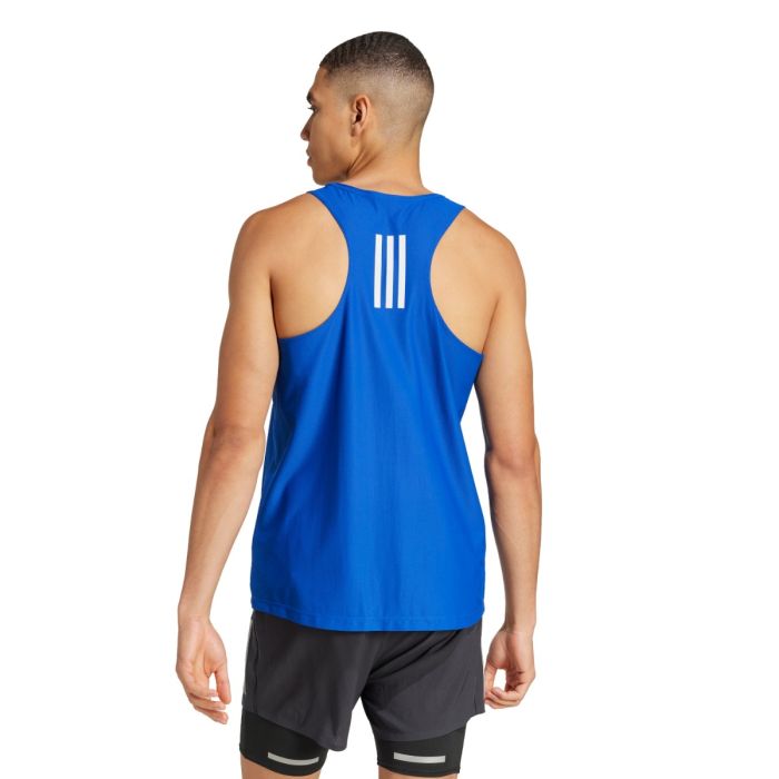 adidas Herre Singletter Own The Run Tank Blå