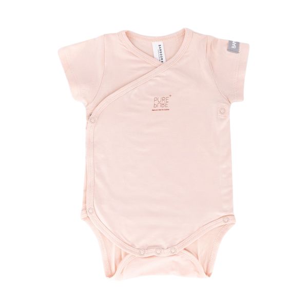 Bamboom Overslag Romper -  Roze - 3 Mnd