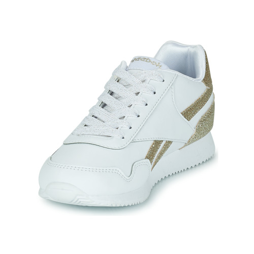 Reebok Classic - REEBOK ROYAL CL JOG - Blanc / Doré