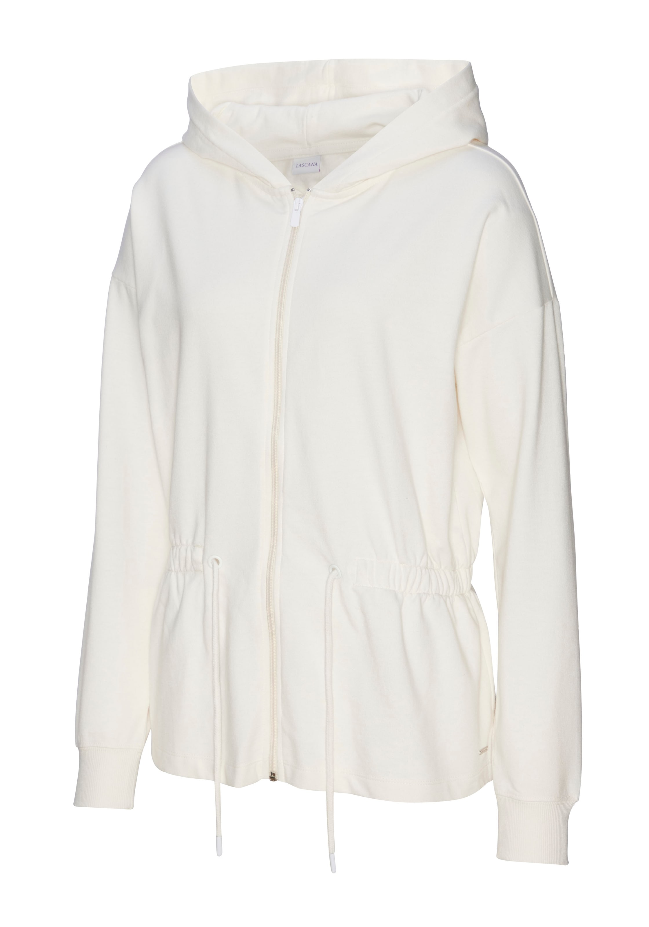 LASCANA Sweatjacke , mit Tunnelzug in der Taille, Loungewear
