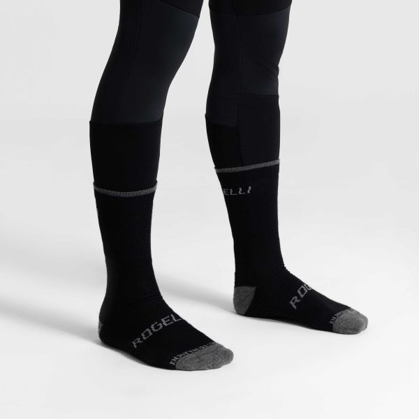 Rogelli Merino Wool Vinterstrømper, Black