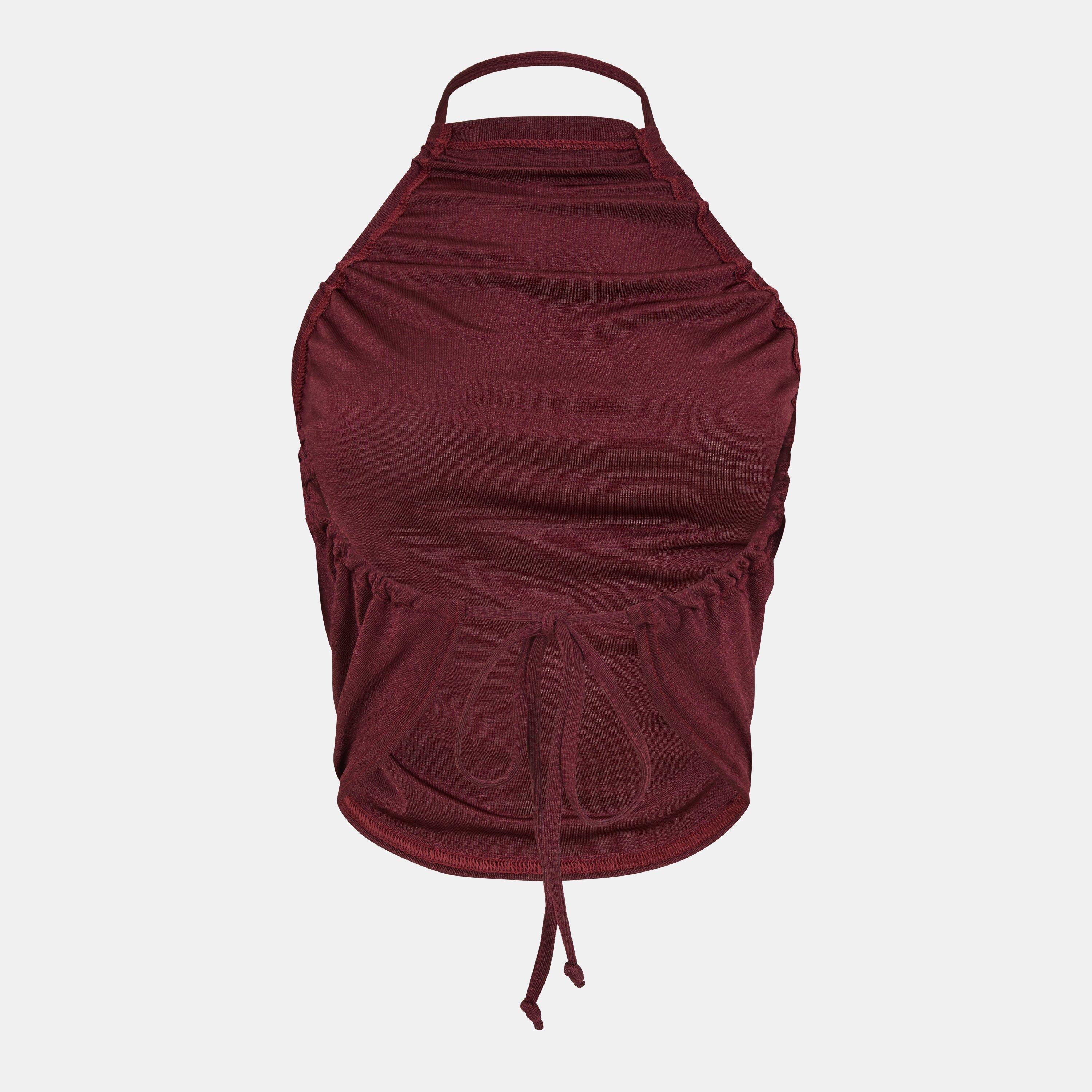 Missy Empire ME Cowl Backless Top Womens