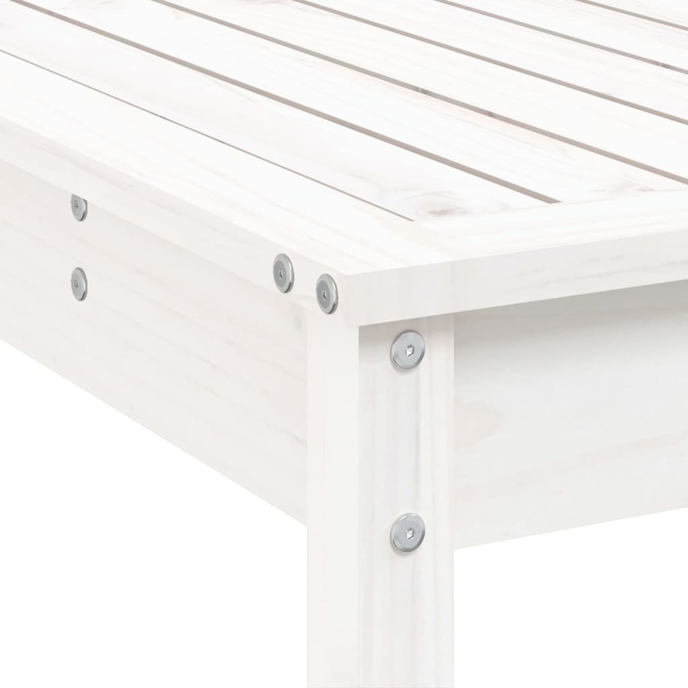 Ensemble de bar de jardin 5 pcs blanc bois massif de pin