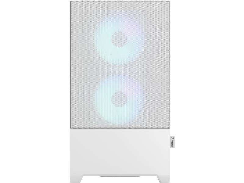 Fractal Design PC-Gehäuse Pop Mini Air RGB TG Weiss Eleganter Gaming-Mini-Tower mit Sichtfenster und RGB-Beleuchtung