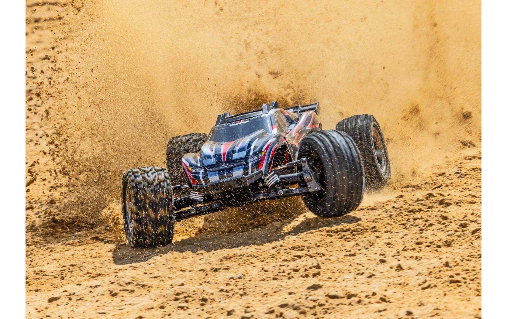 Stadium Truck Rustler 4x4 VXL Rot, ARTR, 1:10<br>4WD Stadium Truck mit Velineon VXL-3S Brushless Antrieb