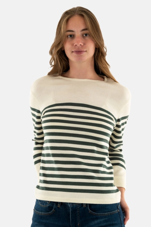Pull hiver saint james ecrins g9 ecume/vegetal