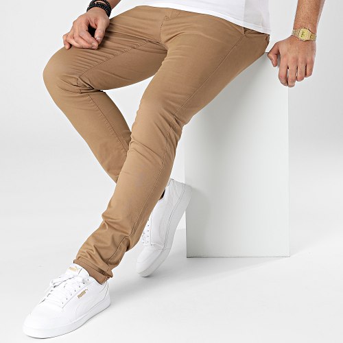 Pantalon Chino Slim 10036813 Marron Clair