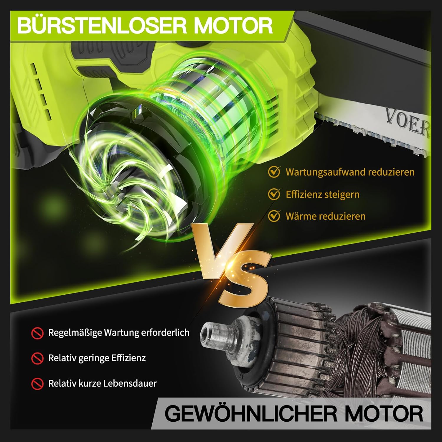 2-in-1 Hochentaster Kettensäge, 6
