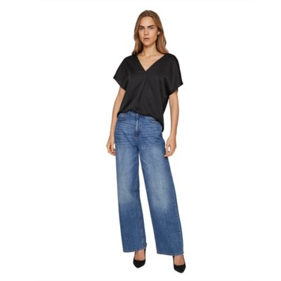 Tee-shirt à manches courtes femme Viellette NOIR VILA