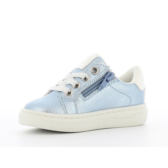 Baskets basses cœurs brillants   Bleu        de               P'tit Bisou premiers pas