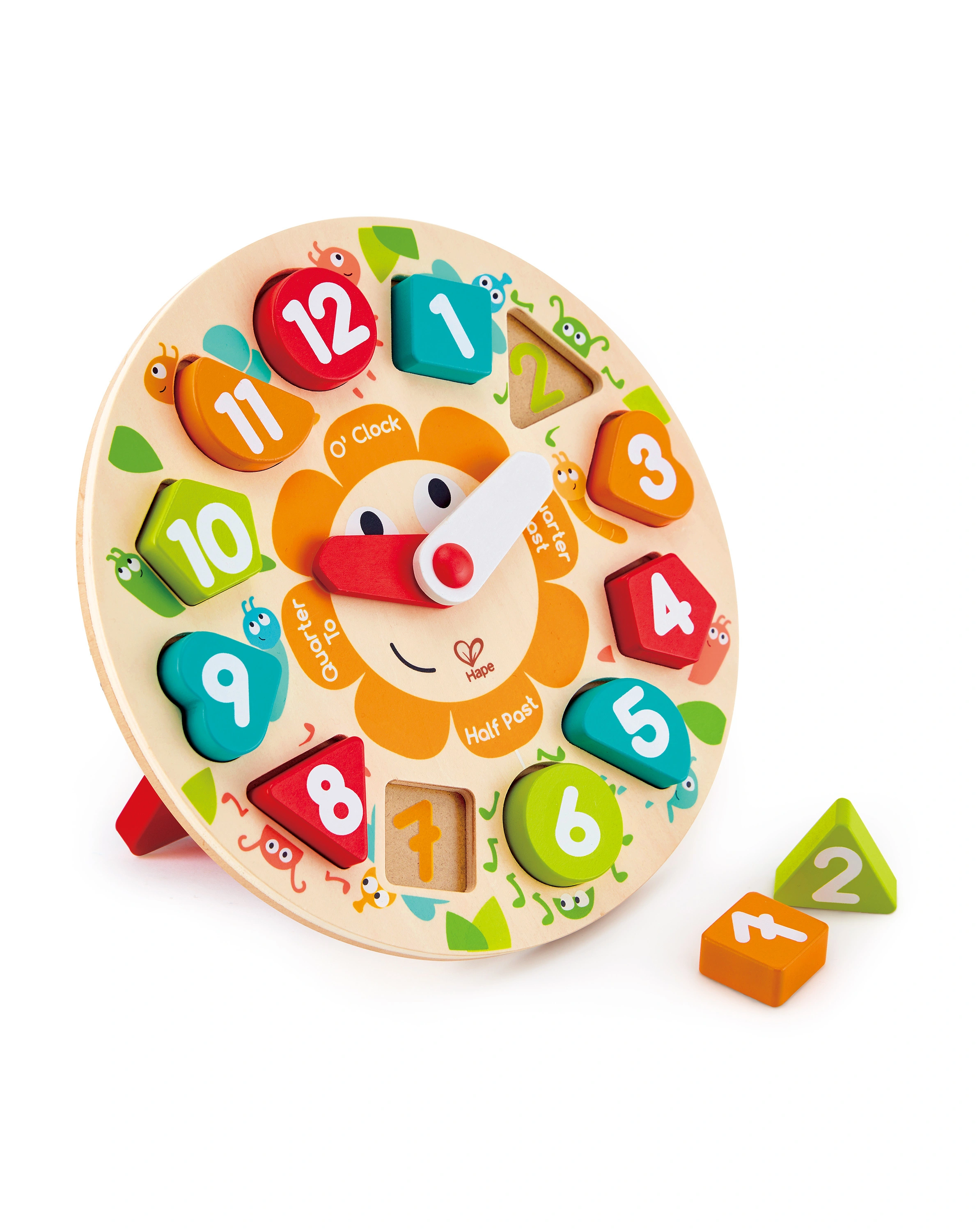 Steckpuzzle UHR 13-teilig aus Holz