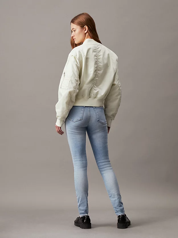 Calça jeans skinny de cintura alta