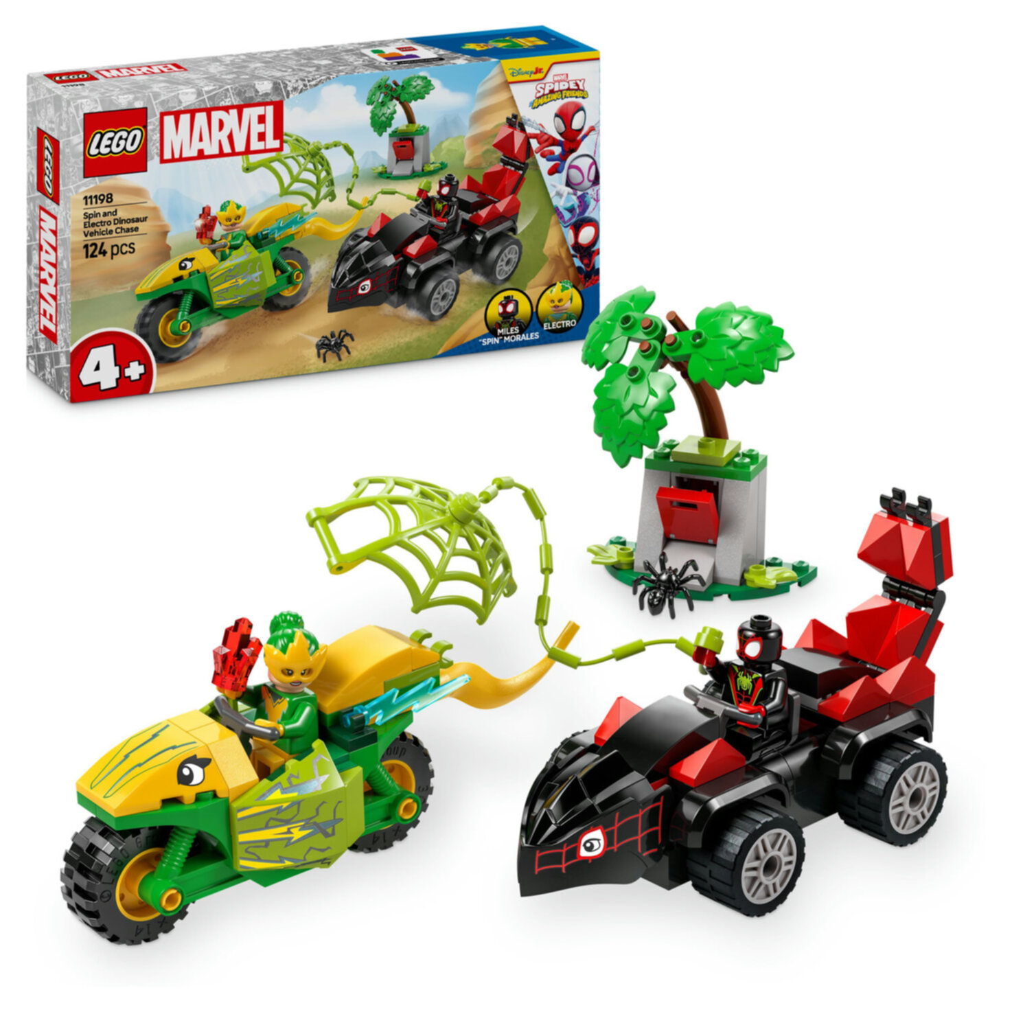 LEGO® Marvel 11198 Spin und Electro in ihren Dino-Flitzern ab 4 Jahren