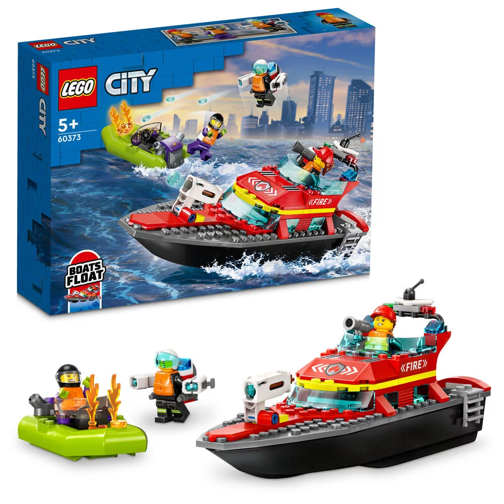 LEGO®CITY 60373 - LE BATEAU DE SAUVETAGE DES POMPIERS