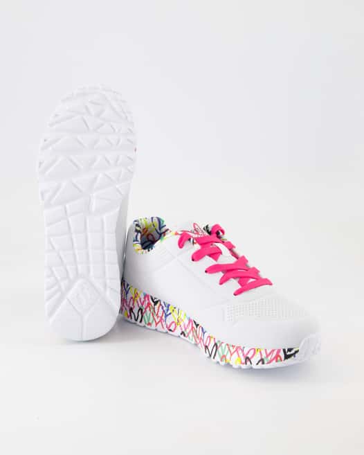 Skechers Uno Lite - Lovey Luv Sneaker in Weiß