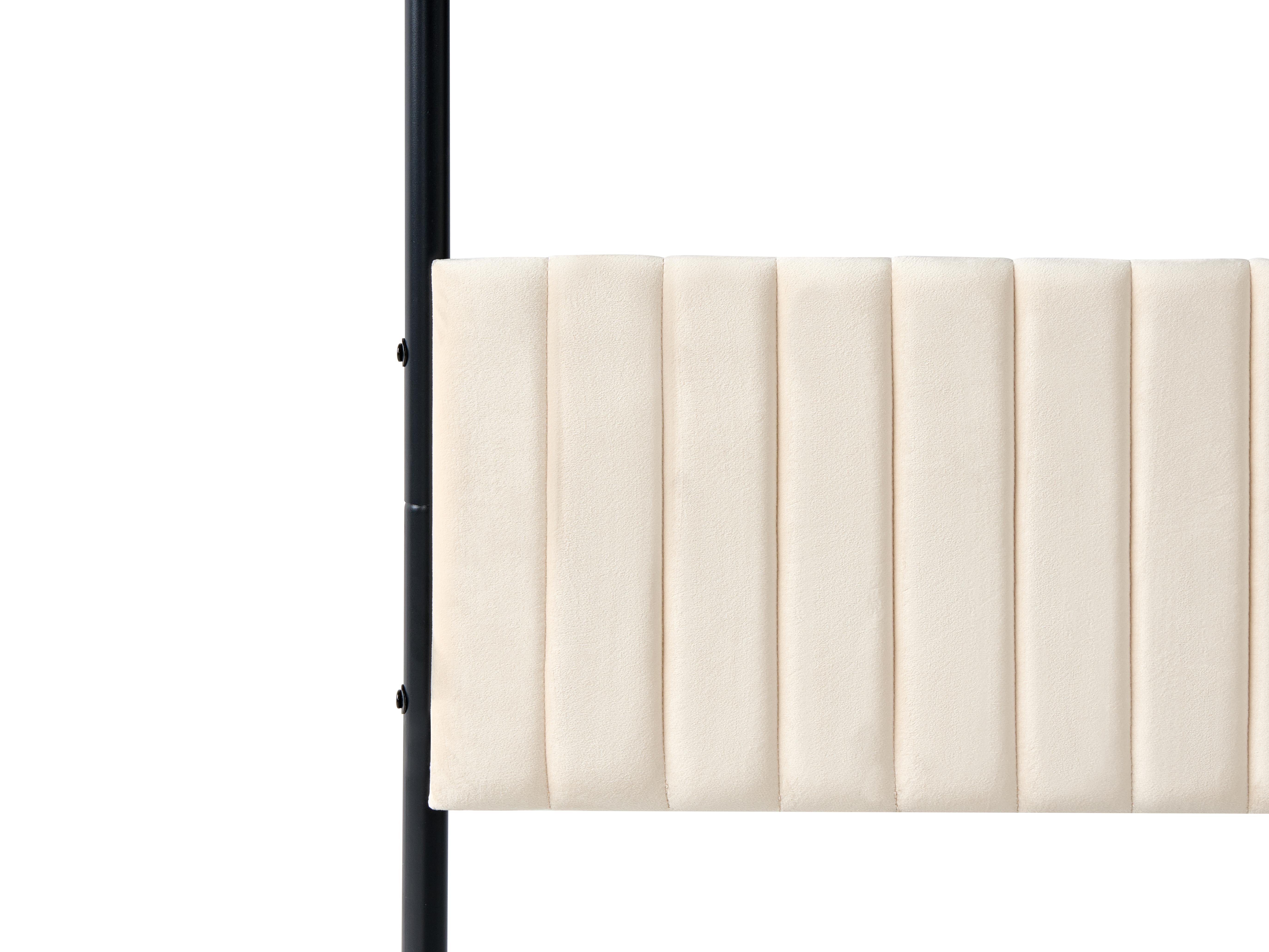 Hemelbed Metaal MIRABEAU 180 x 200 cm Zwart