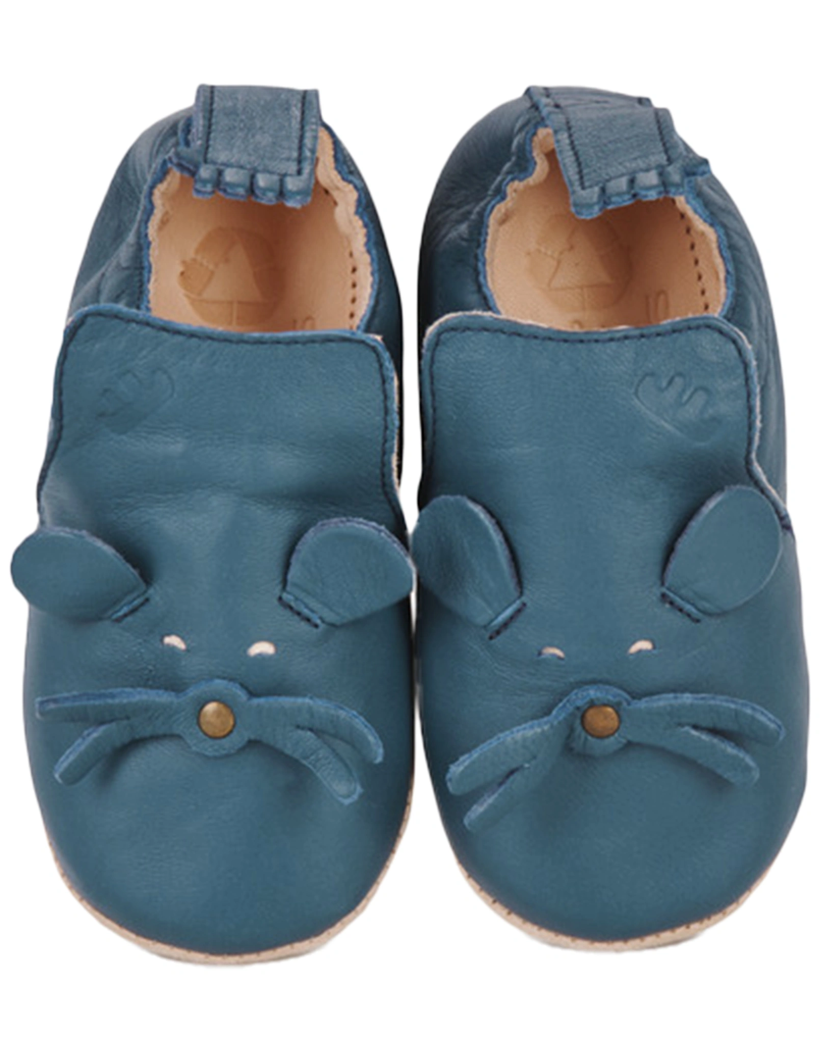 Krabbelschuhe MY BLUBLU MOUSE in denim