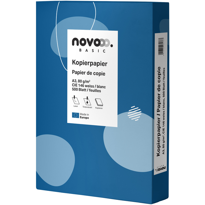 novooo Basic Kopierpapier, A3, 80 g/m²