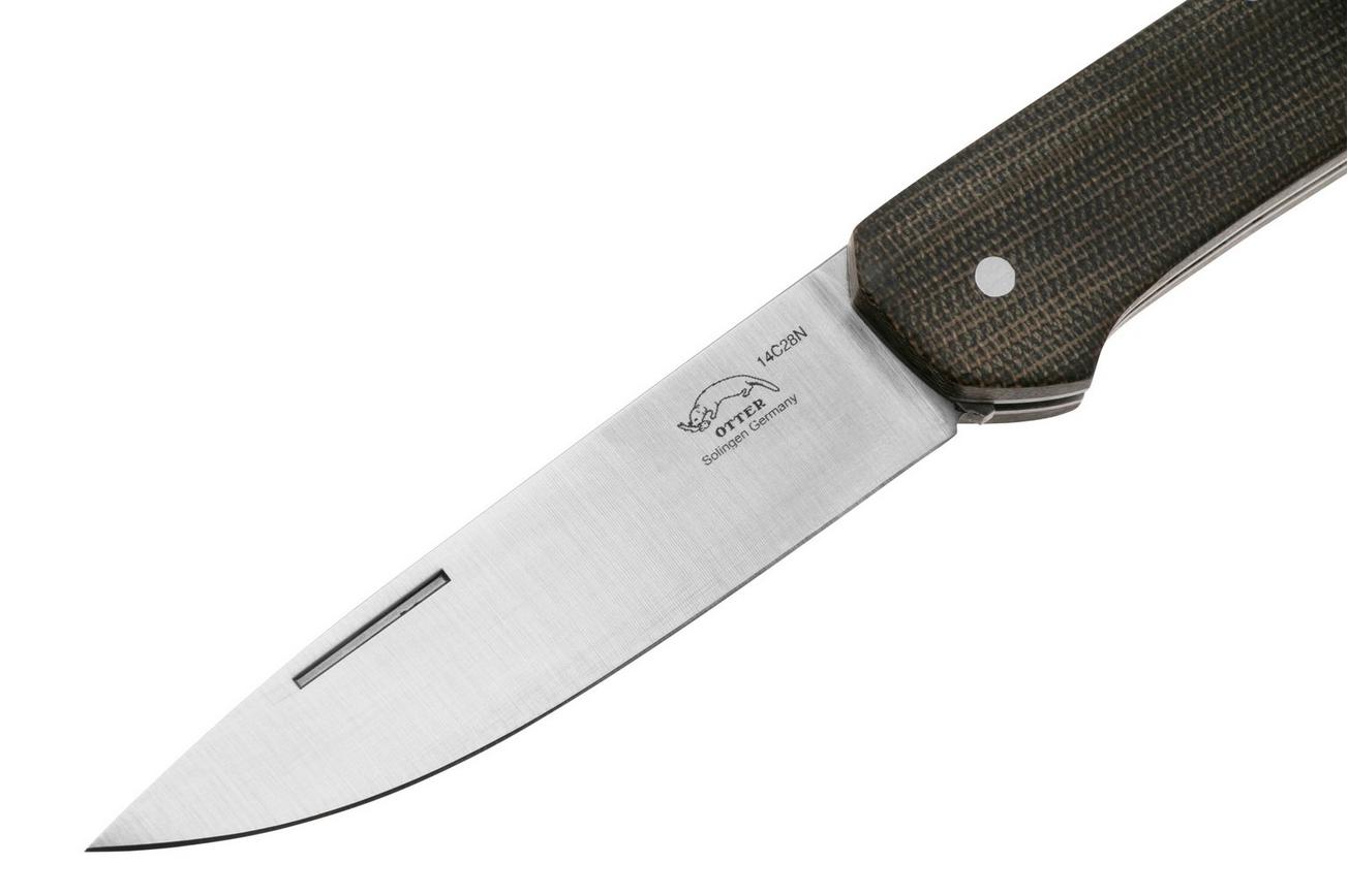 Otter FINN 155 MI GR, 14C28N, Green Micarta, zakmes