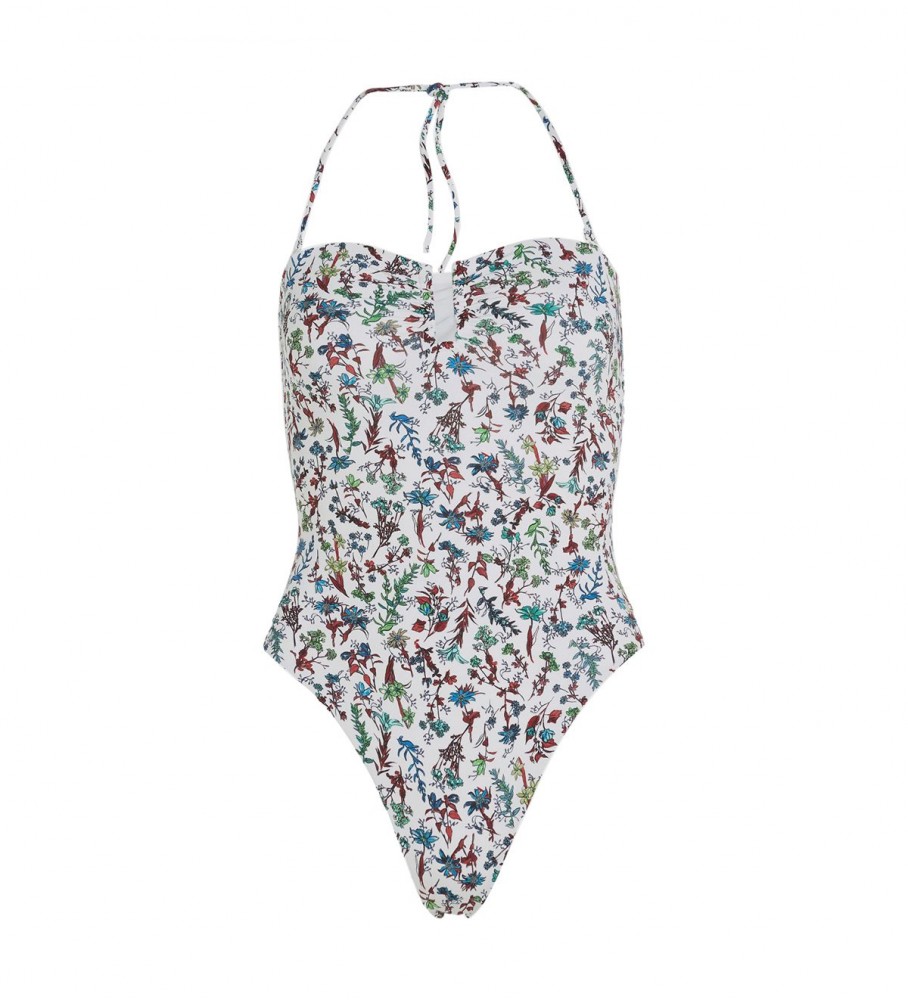 Maiô Tommy Hilfiger com estampa floral multicolorida
