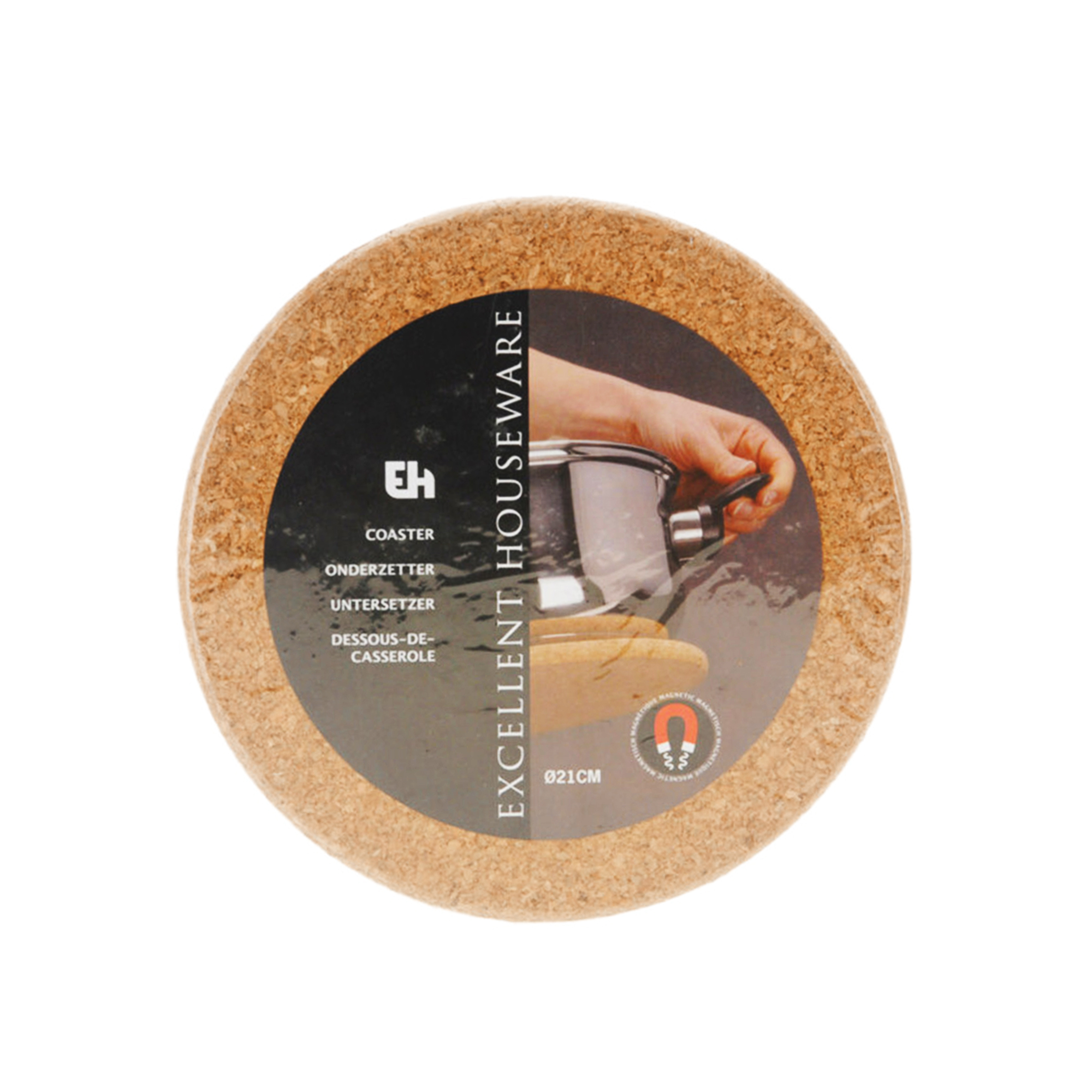 Topfuntersetzer Kork magnetisch 21 cm