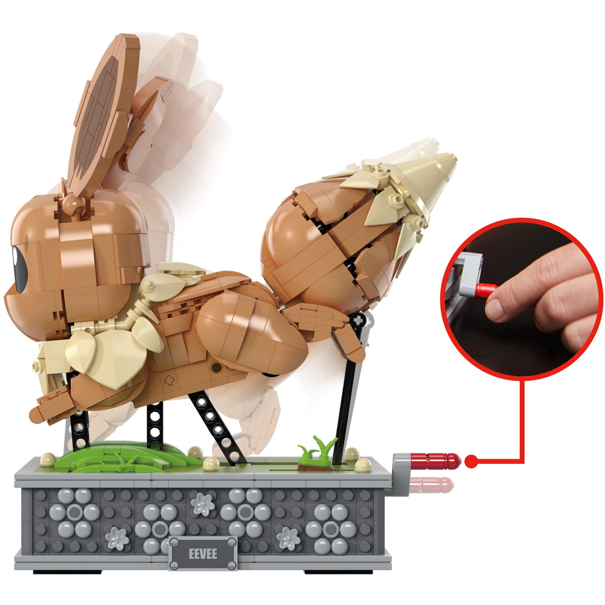 Mattel Konstruktionsspielzeug MEGA Pokémon Motion Evoli