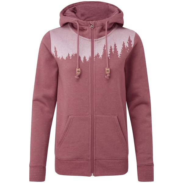 Sweatshirt TENTREE W JUNIPER ZIP HOODIE CRUSHED BERRY HEATHER