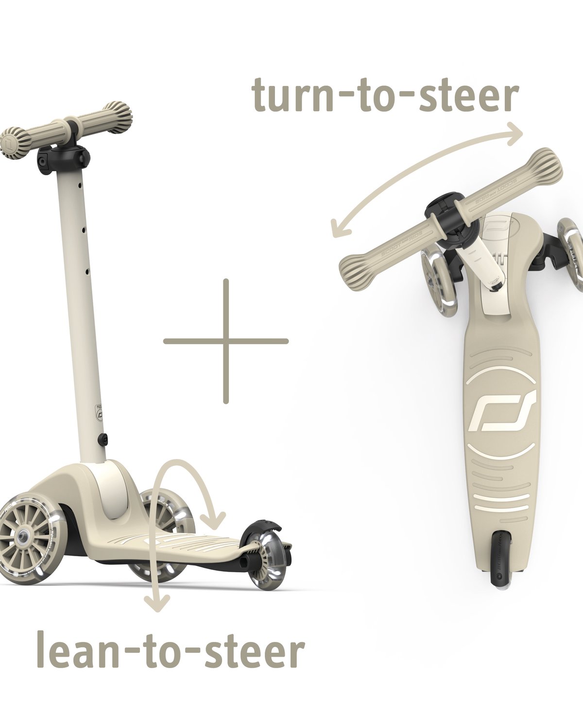 Scoot and Ride Highwaykick 3S Sparkesykkel – med LEDlys i hjul | Barn 3år+
