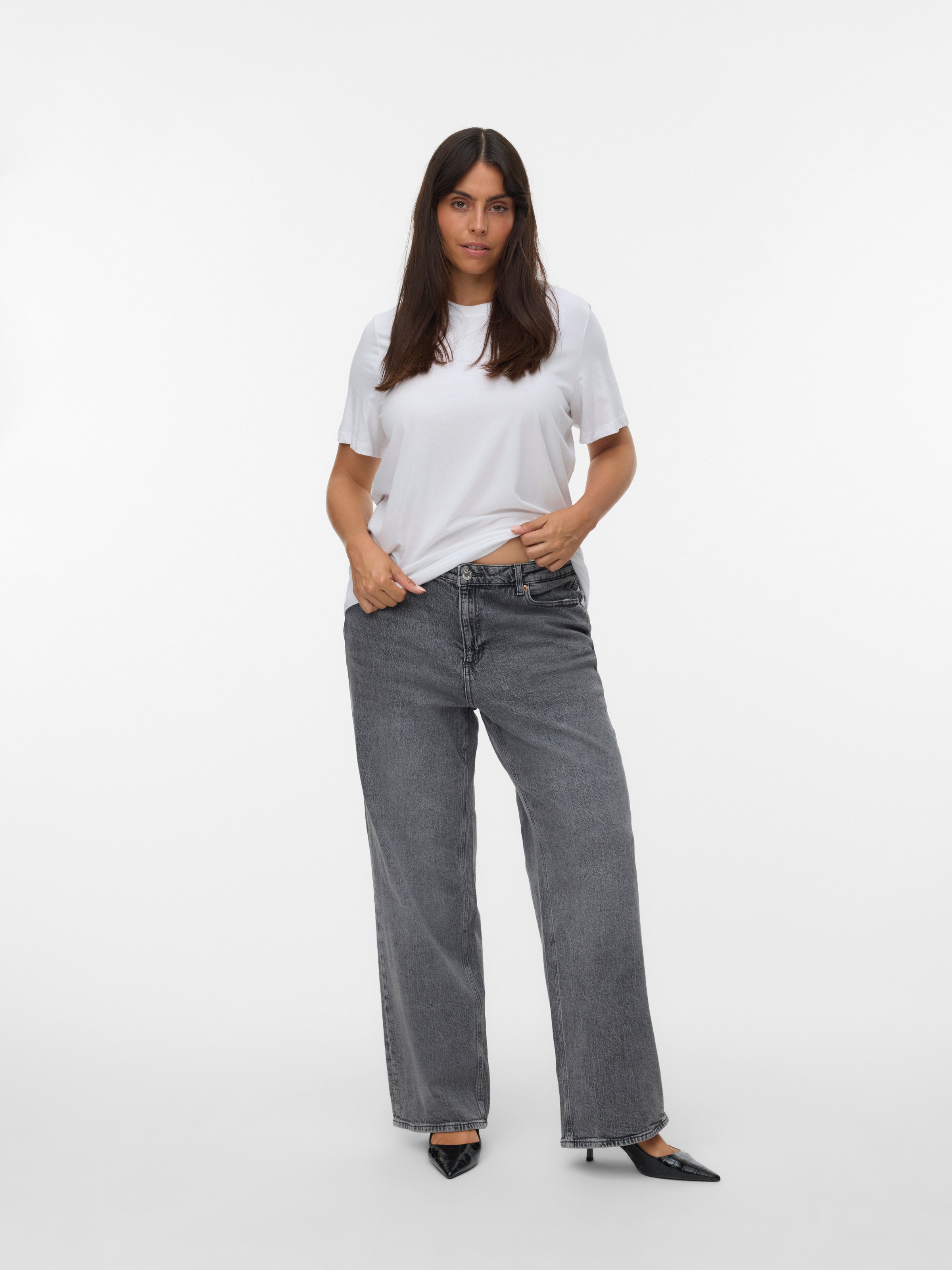 Vero Moda Curve High-waist-Jeans »VMCTESSA HR WIDE J RA206 GA CUR NOOS«