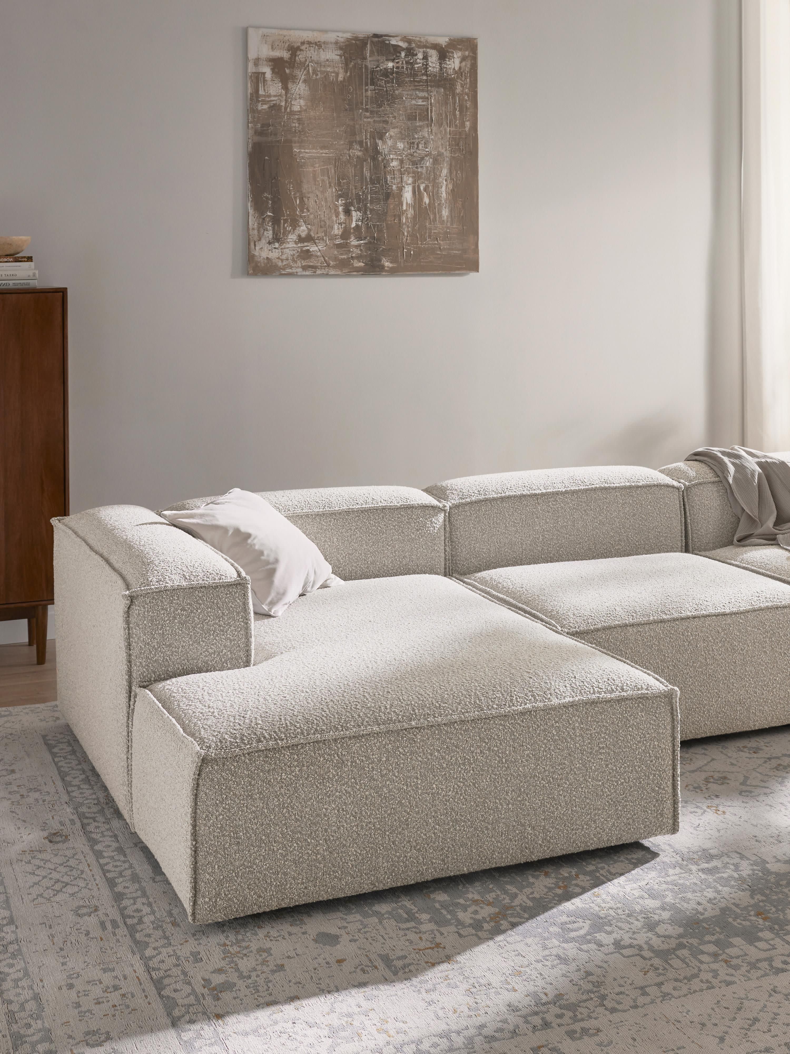 Modulaire bouclé-hoekbank Lennon (4-zits)