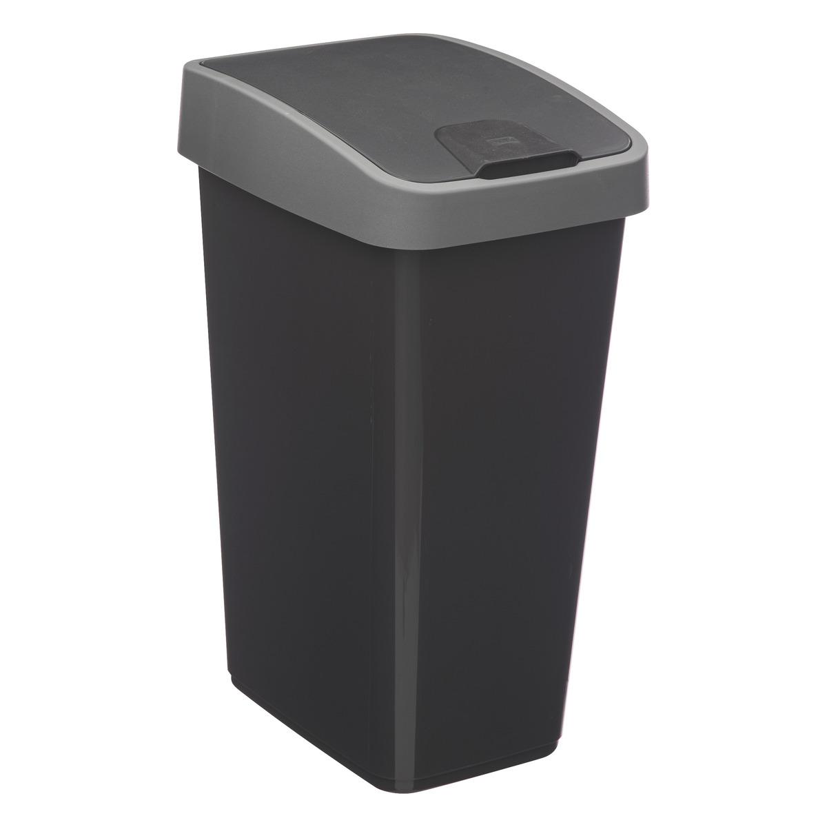 POUBELLE 2 OUVERTURES PLASTIQUE 25L
