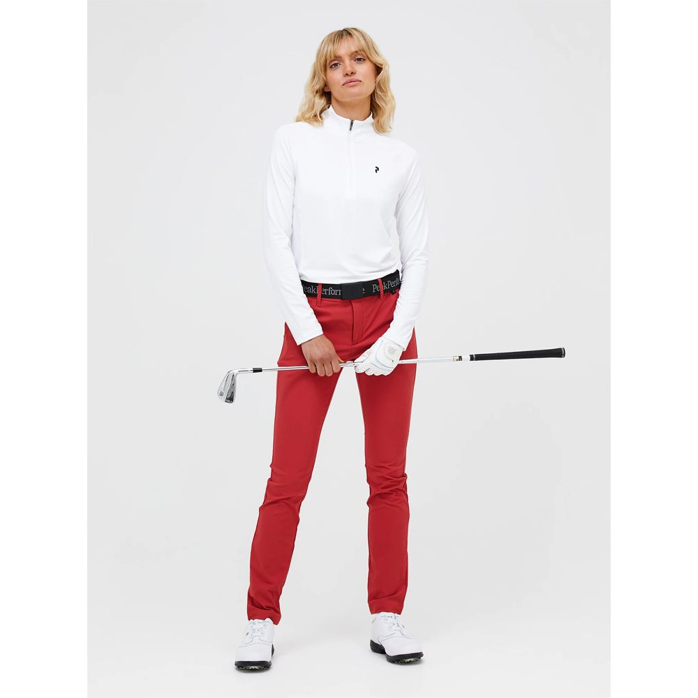 Half Zip Baselayer Genser Dame Hvit