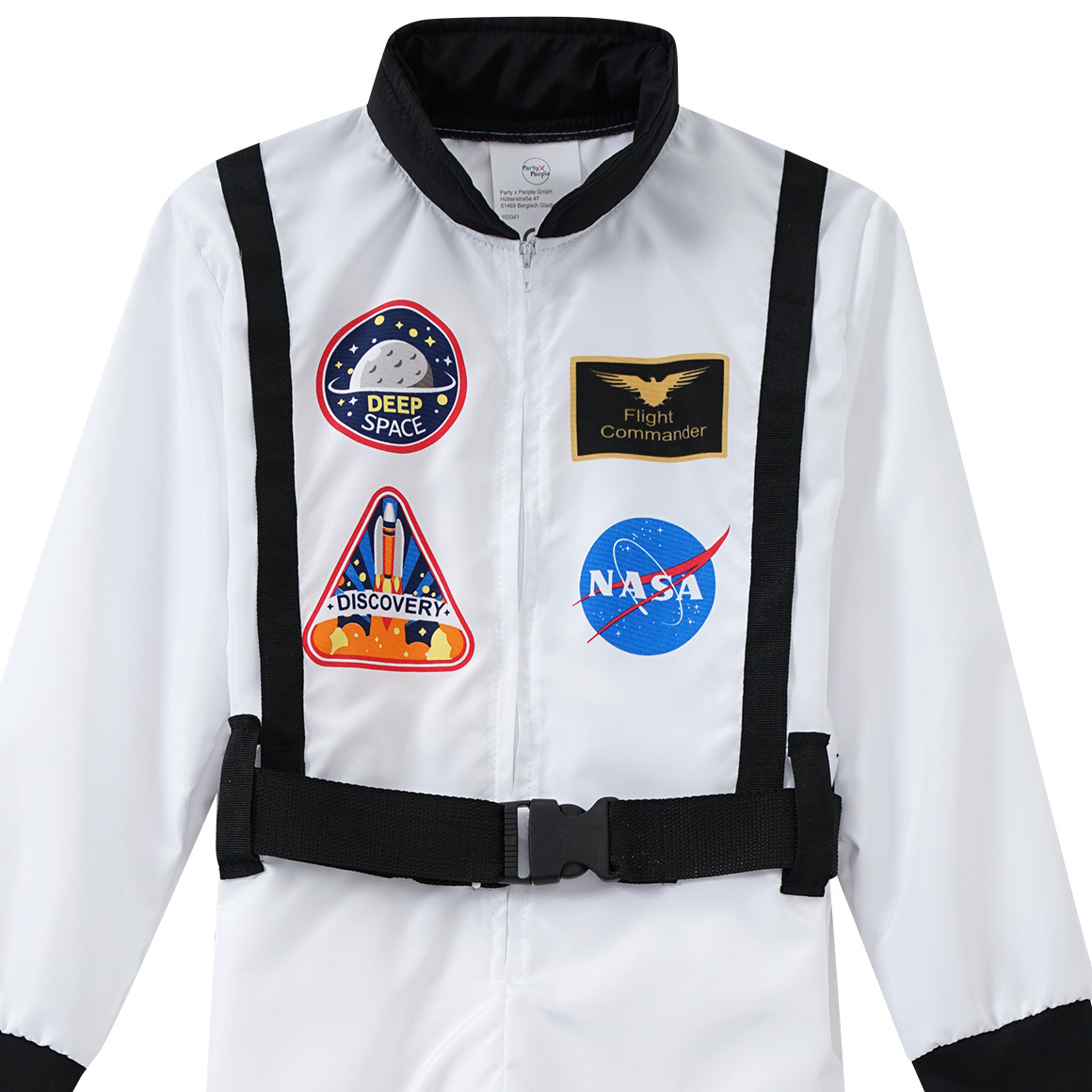 Topolino Kostüm Astronaut mit Stoffhelm weiss