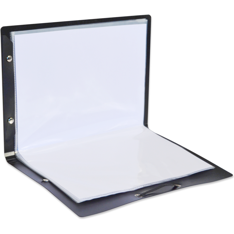 Protège-documents Oxford osmose A4 plié en A5 10 pochettes polypro noir