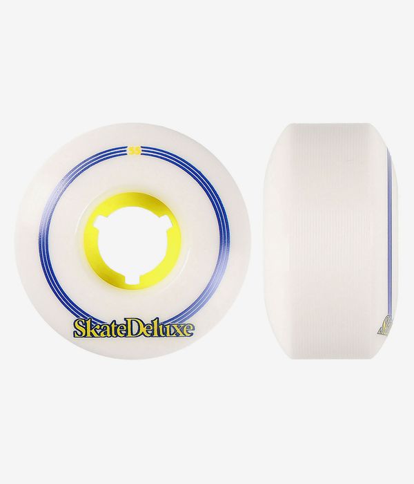 skatedeluxe Retro Rollen (white yellow) 55mm 100A 4er Pack