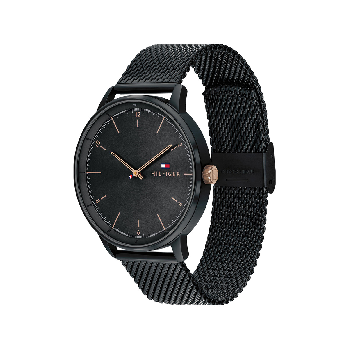 Montre Tommy Hilfiger homme acier noir