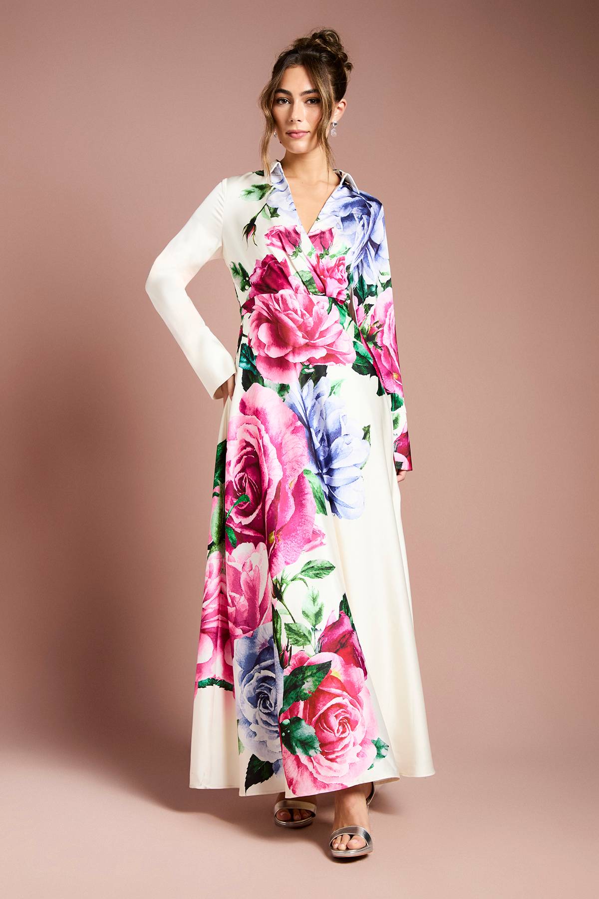 Coast Robe Longue Portefeuille à Motif Imprimé