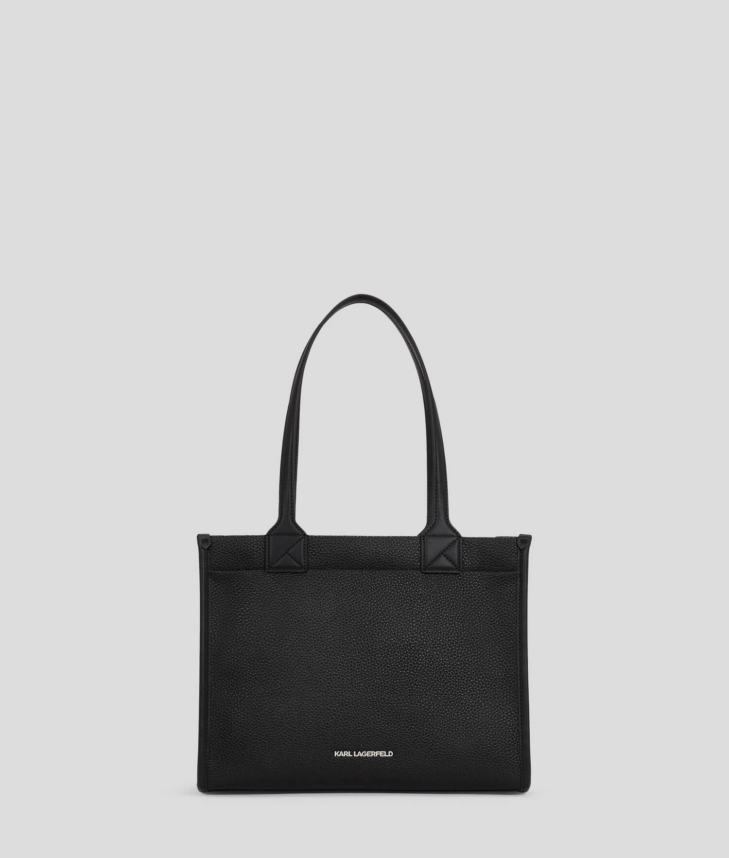 CABAS DE TAILLE MOYENNE EN CUIR GRAINÉ K/SKUARE