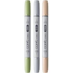 Marqueur ciao, set de 3 'Natural Palette'