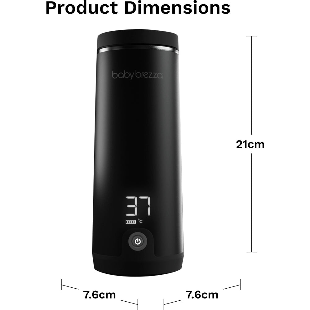 Køb Baby Brezza Black Superfast Portable Flaskevarmer