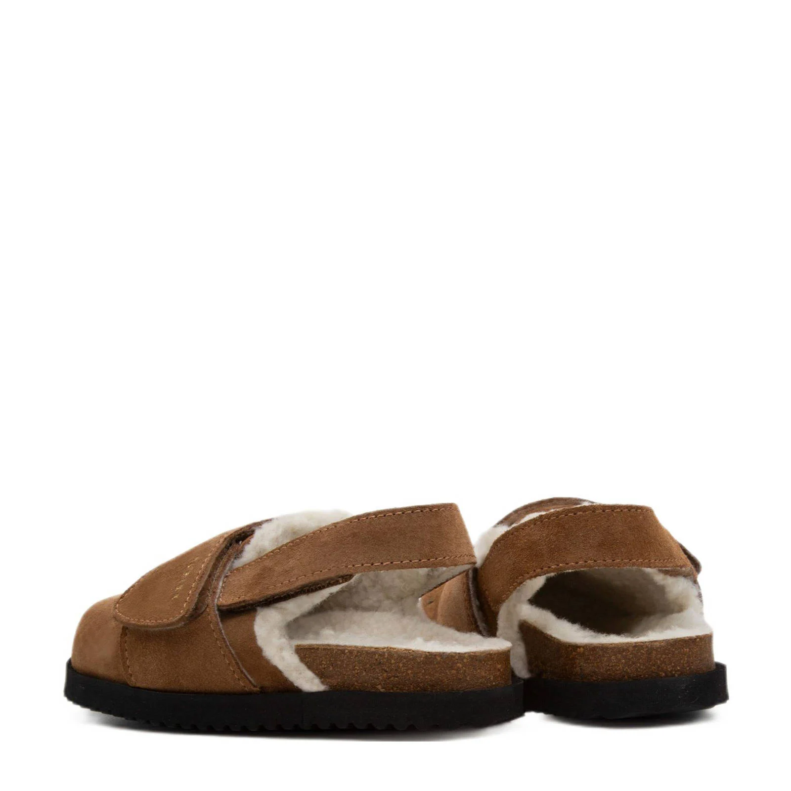 Nubikk suède clogs cognac
