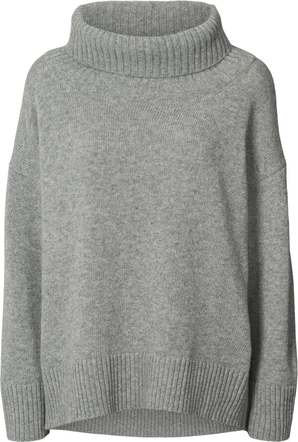 Gai&Lisva Vita Lambswool Jumper GOTS 243975 Grey melange