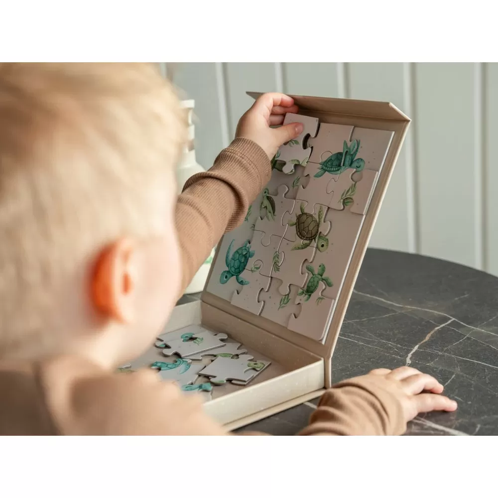 Filibabba Magnetisk spil - Puslespil med skildpadder - 1 stk.