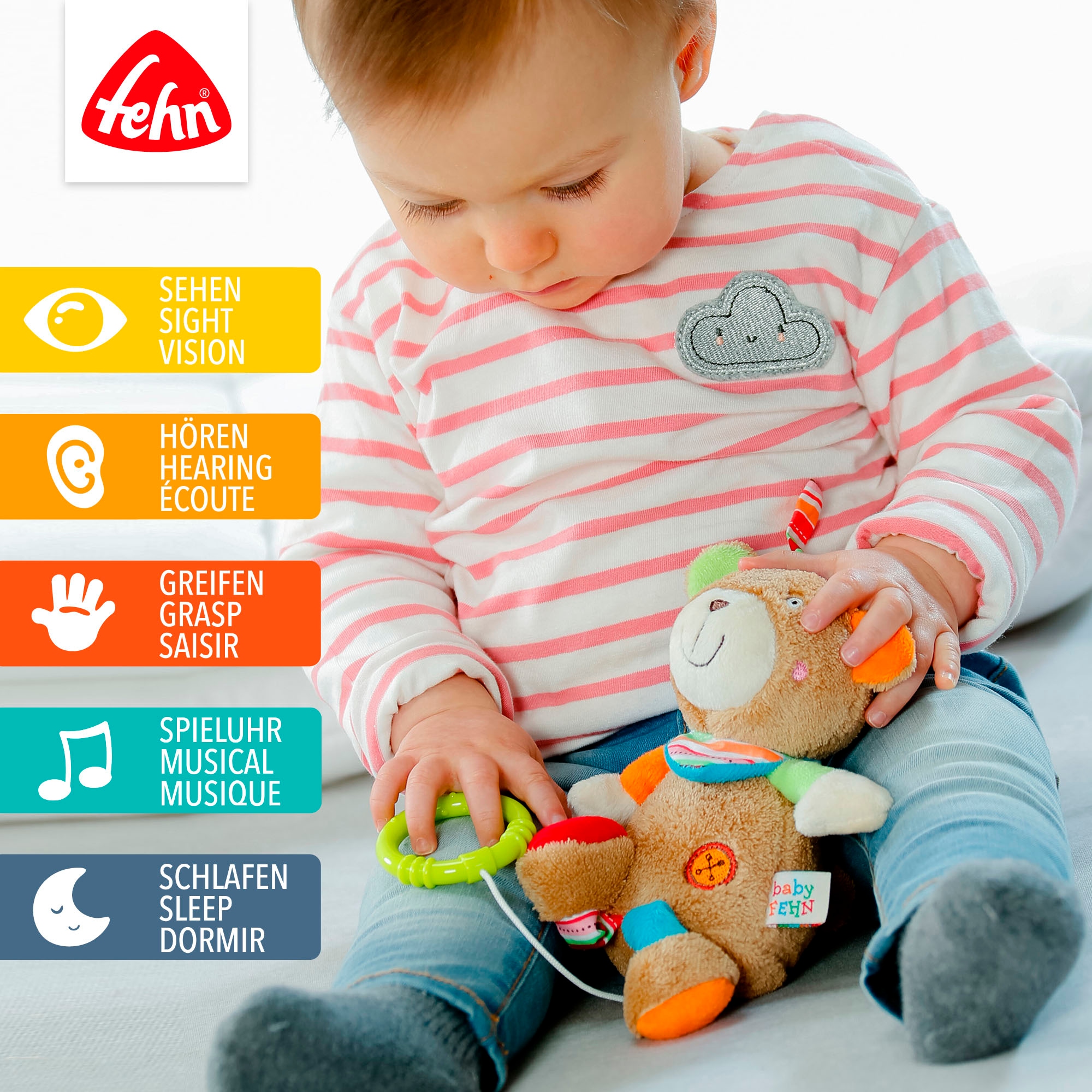 Fehn Spieluhr »Classic Stars, Teddy« mit herausnehmbarem Spielwerk