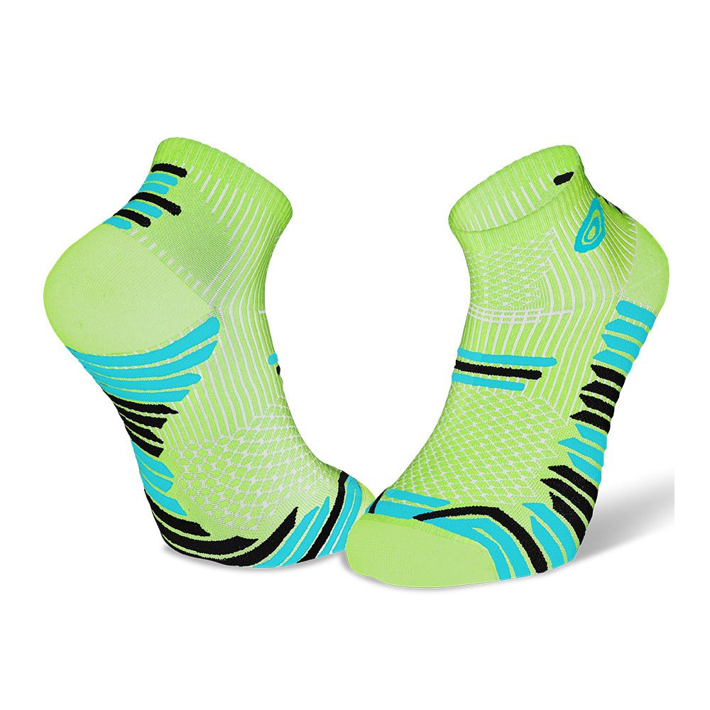 BV Sport TRAIL ELITE - Chaussettes vert/bleu
