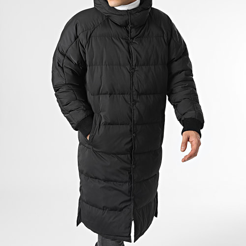Doudoune Longue Capuche Réversible 23209 Noir