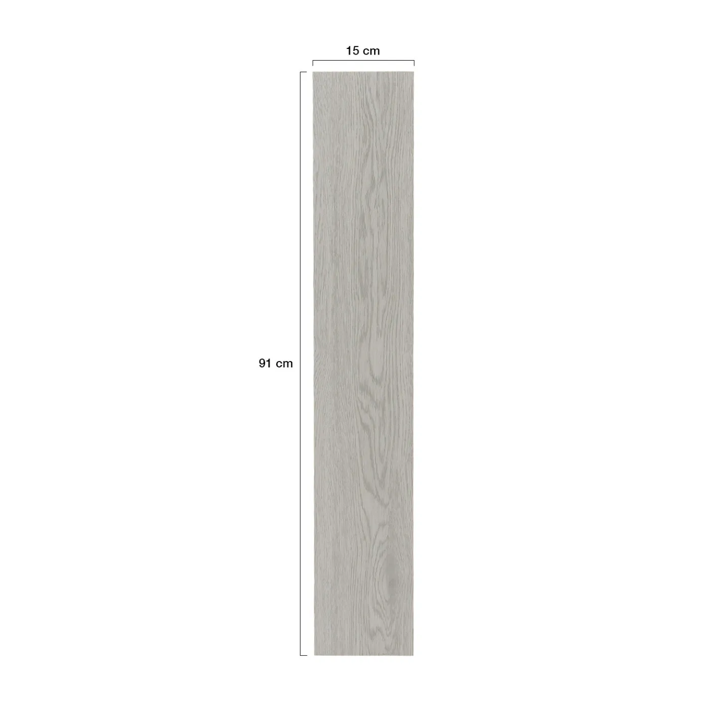 Lames PVC adhésives SOLEA 2,23m² effet bois gris