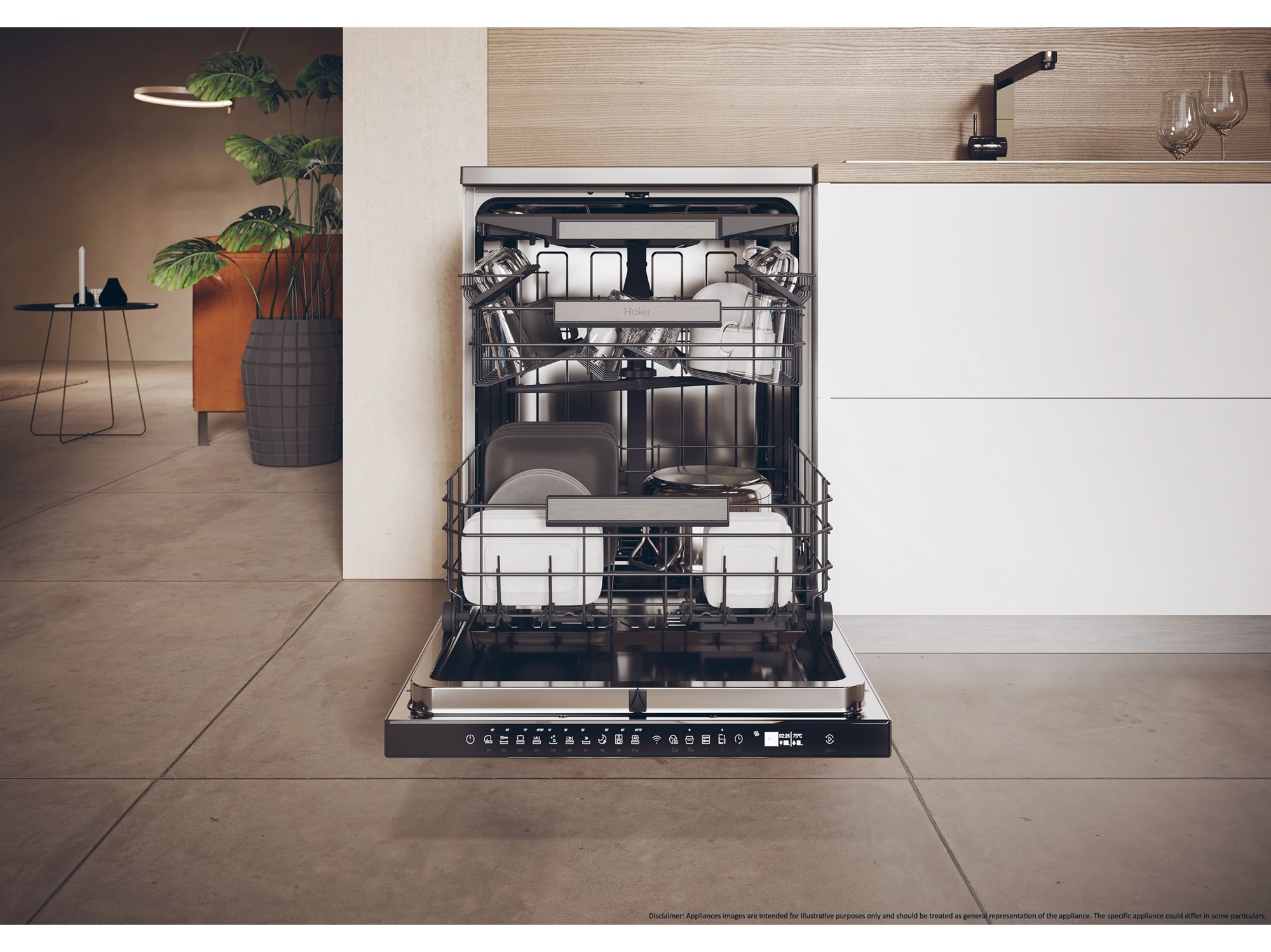 MÁQUINA DE LAVAR LOIÇA HAIER XF 6C2M1PX INOX C 16 CONJUNTOS
