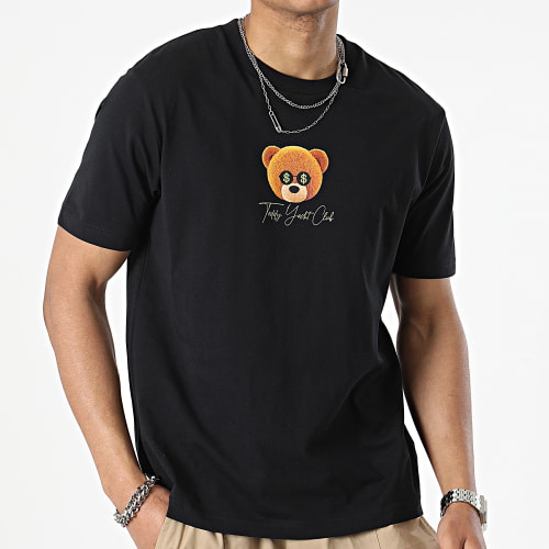 Tee Shirt Oversize Large Cash Is King Noir