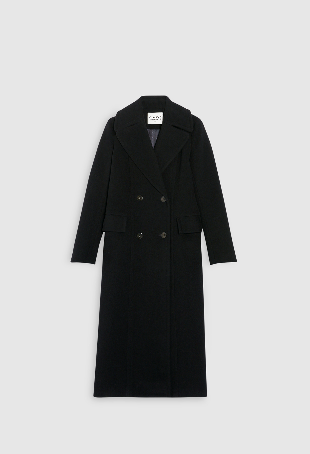 Manteau long croise